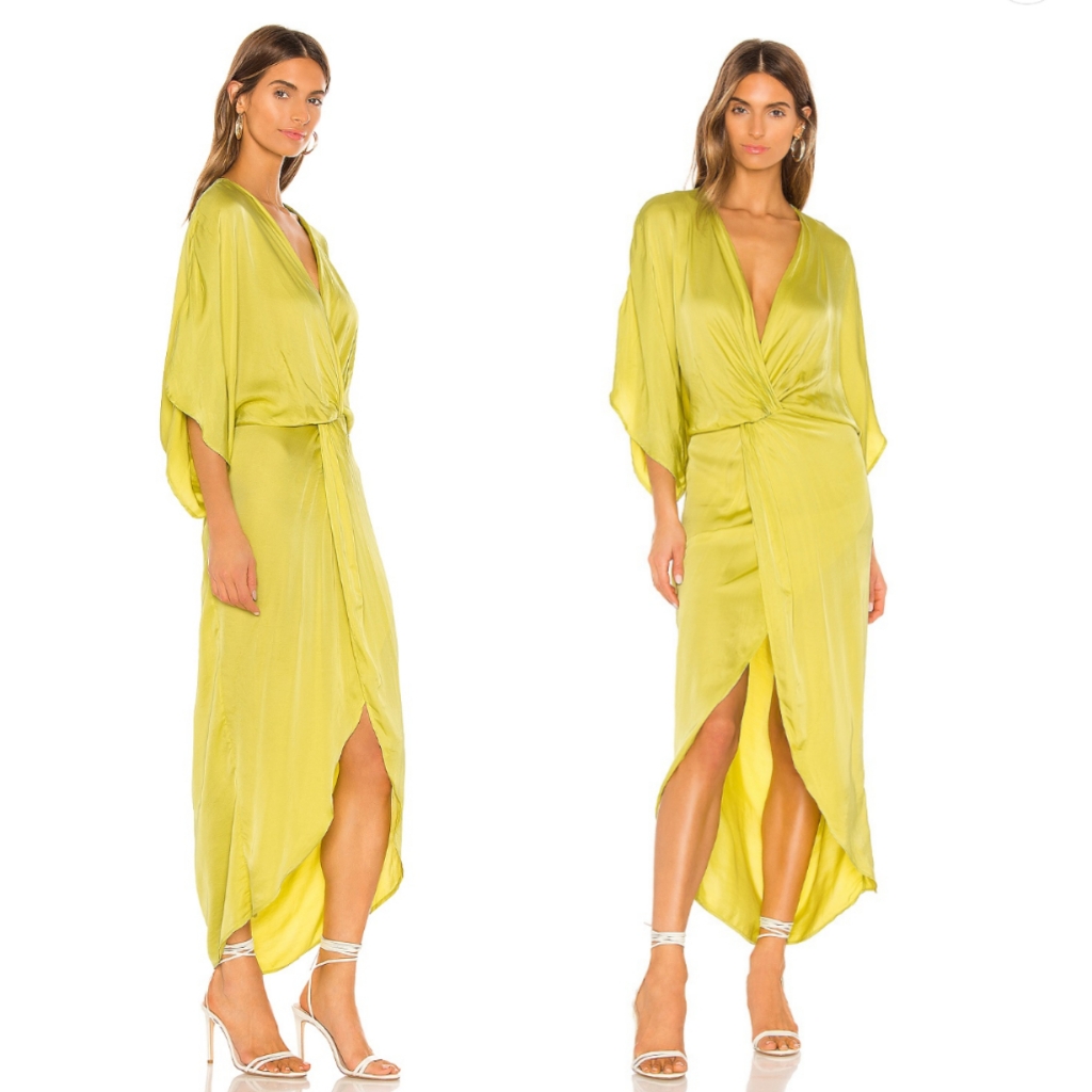 Young Fabulous & Broke Siren Twist Maxi Dress In Zest